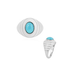 Zilveren ring met een Sleeping Beauty Turkoois
