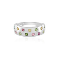 Zilveren ring met toermalijnen