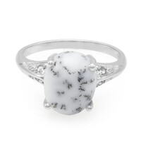 Zilveren ring met een dendrieten agaat
