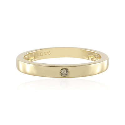 Gouden ring met een VS2 bruine diamant
