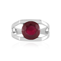 Zilveren ring met een Madagaskar Robijn (de Melo)
