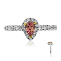 Gouden ring met een Padparadscha saffier (CIRARI)