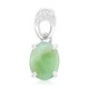 Zilveren hanger met een keizerlijk chrysopraas