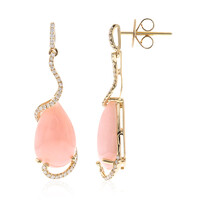 Gouden oorbellen met roze opalen (CIRARI)