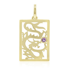 Zilveren hanger met een amethist