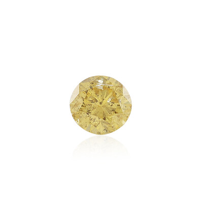 Edelsteen met een gele SI2 diamant 0,43 ct