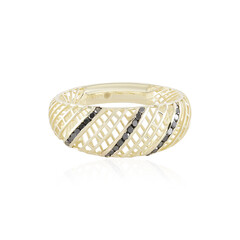 Gouden ring met zwarte diamanten (Ornaments by de Melo)