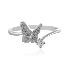 Zilveren ring met een zirkoon