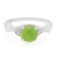 Zilveren ring met een keizerlijk chrysopraas