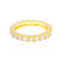 Zilveren ring met zirkonen