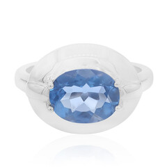 Zilveren ring met een kleurwissel fluoriet
