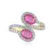 Zilveren ring met Madagaskar Roze Saffieren