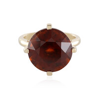 Gouden ring met een hessoniet granaat