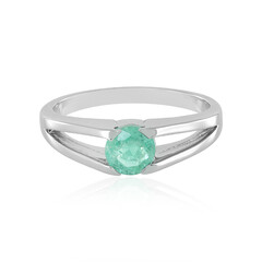 Zilveren ring met een Columbiaanse smaragd