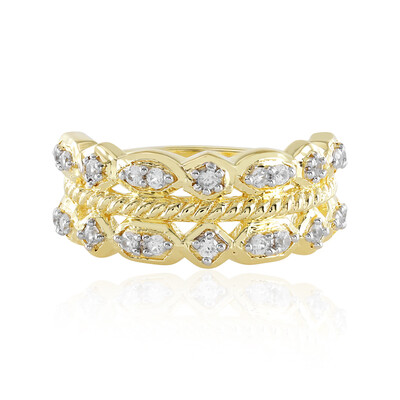 Zilveren ring met zirkonen