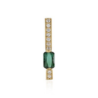 Zilveren hanger met een groene Benedito toermalijn(Adela Silber)