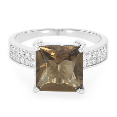 Zilveren ring met een rookkwarts