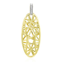 Zilveren hanger met I1 (G) Diamanten