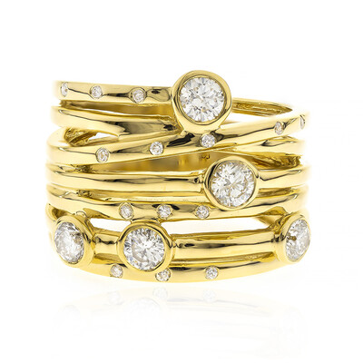 Gouden ring met I1 (H) Diamanten (CIRARI)