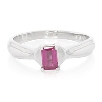 Zilveren ring met een Rajasthan rhodoliet