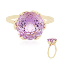 Gouden ring met een lavendel amethist (PHANTASIA)