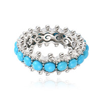 Zilveren ring met Sleeping Beauty Turkooisen (Dallas Prince Designs)