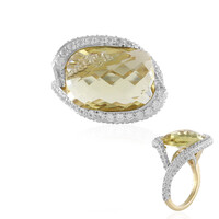 Gouden ring met een Ouro Verde kwarts (SUHANA)