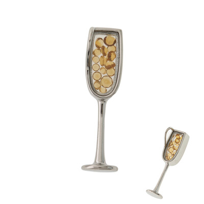 Zilveren hanger met citrienstenen