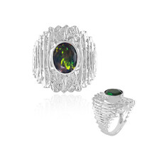 Zilveren ring met een Mezezo opaal (de Melo)