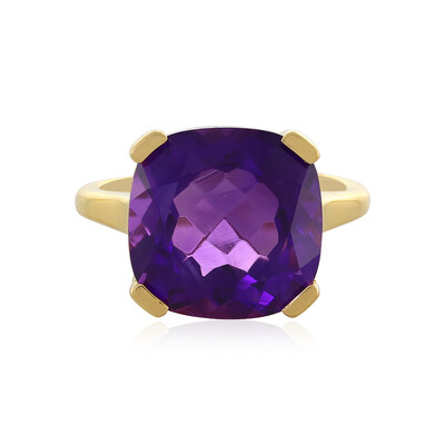 Zilveren ring met een Zambia-amethist