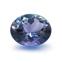 Edelsteen met een Onverhitte Tanzaniet 2,607 ct