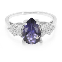 Zilveren ring met een Orissa ioliet