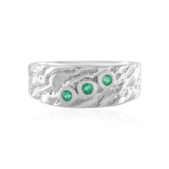 Zilveren ring met Russische smaragden (de Melo)
