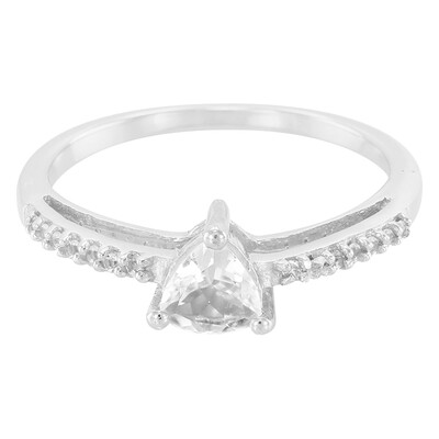 Zilveren ring met een gosheniet