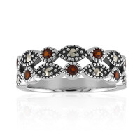 Zilveren ring met Mozambique granaten