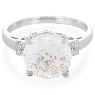 Zilveren ring met een Medusa kwarts