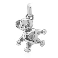 Zilveren aanhanger met een Diamant SI1 (G)