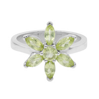 Zilveren ring met peridoots