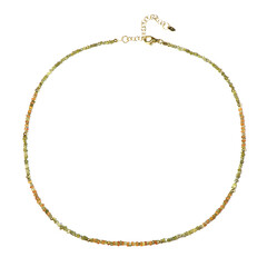 Zilveren halsketting met gele diamanten