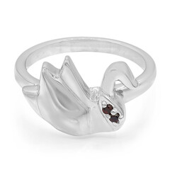 Zilveren ring met Mozambique granaten