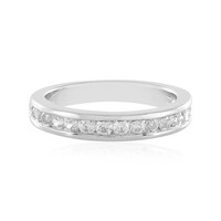 Zilveren ring met zirkonen