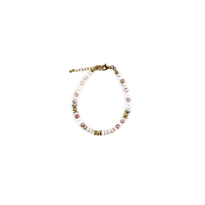 Zilveren armband met Roze Anden Opalen