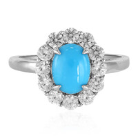 Zilveren ring met een Sleeping Beauty Turkoois