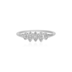 Zilveren ring met I2 (I) Diamanten