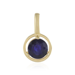 Zilveren hanger met een Madagaskar Blauwe Saffier