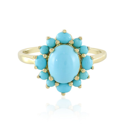 Zilveren ring met een Sleeping Beauty Turkoois