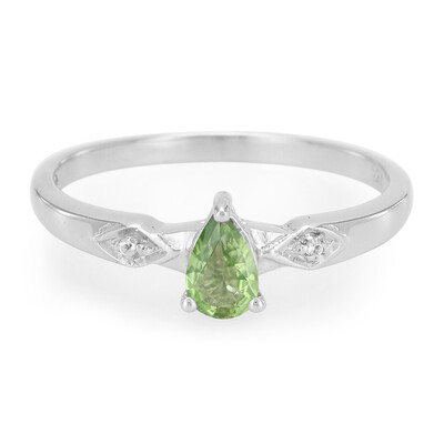 Zilveren ring met een chroom toermalijn