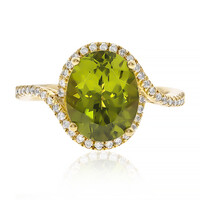 Gouden ring met een Dashine Peridoot