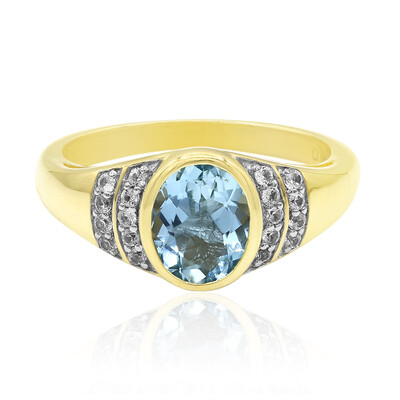 Gouden ring met een Medina Aquamarijn