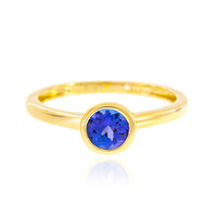 Gouden ring met een AAA tanzaniet